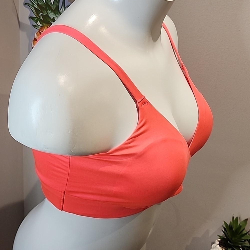 Torrid - Lightly Lined Microfiber Surplice Bralette in Neon Blush - Picture 6 of 14